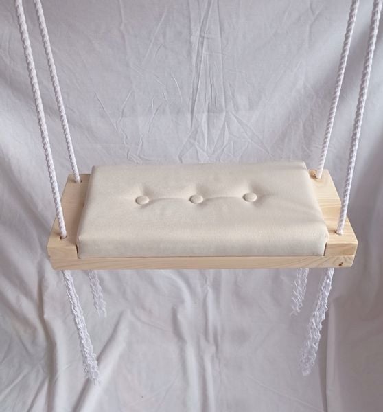 Huśtawka siedzisko dom ogród tapicerowana SZARA zdjęcie 5