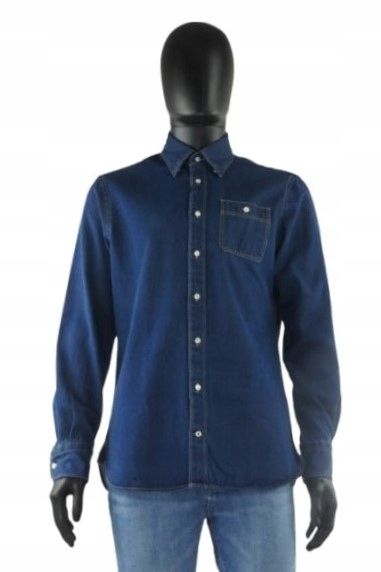 TOMMY HILFIGER JEANSOWA NIEBIESKA KOSZULA (M) zdjęcie 1