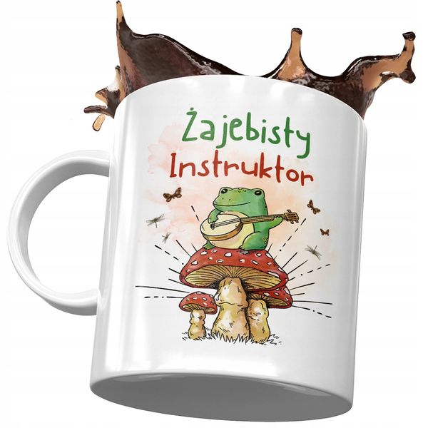 Kubek Dla Instruktora Żajebisty Instruktor Prezent Z Nadrukiem Ze Zdjęciem zdjęcie 1