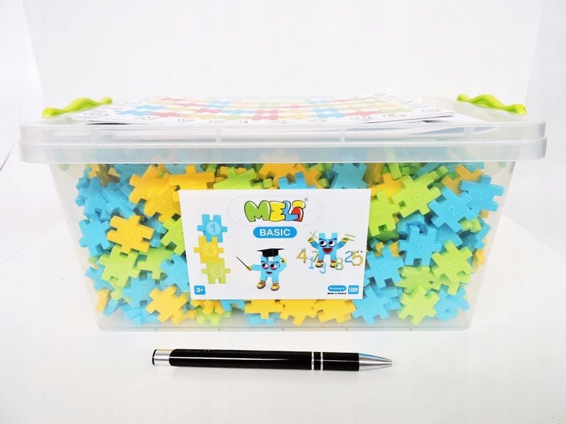 KLOCKI MELI BASIC CYFRY EDU 1200SZT zdjęcie 1