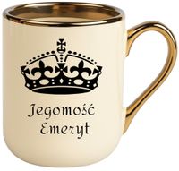 Kubek PREMIUM śmieszny prezent dla EMERYTA zakończenie pracy Emerytura