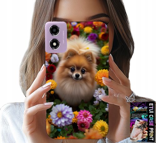 ETUI DO MOTOROLA MOTO E14 - SŁODKI PIESEK, POMERANIAN CASE + SZKŁO na Arena.pl