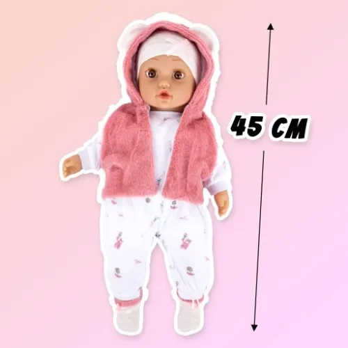 DUŻA LALKA BOBAS INTERAKTYWNA ŚPIEWA I MÓWI PO POLSKU 45CM na Arena.pl