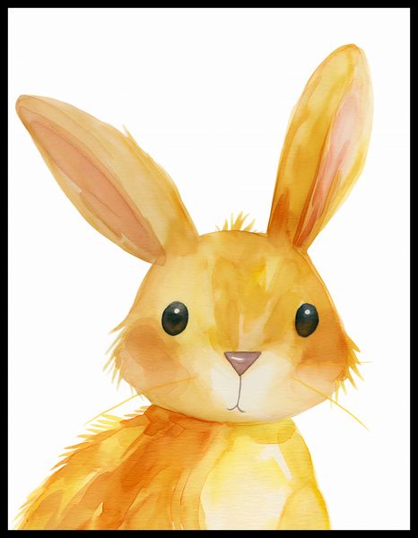 Plakat 50x65cm Słodki Zajączek zdjęcie 2