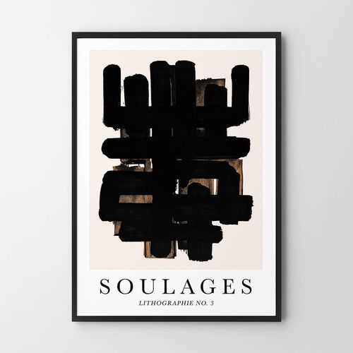 Plakat abstrakcja soulages 70x100 cm na Arena.pl