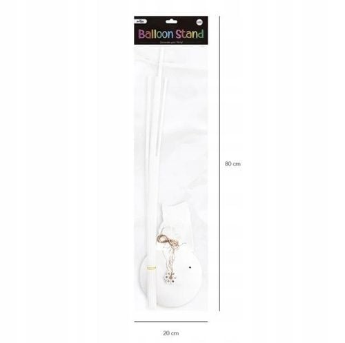 STOJAK DO BALONÓW ŚWIECĄCY LED 72 CM LAMKI BIAŁY na Arena.pl