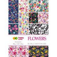 BLOK Z MOTYWAMI A4 80G HAPPY COLOR FLOWERS 5905130039959