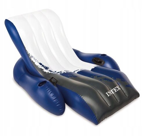 Materac fotel dmuchany wodny plażowy 2w1 180x135cm INTEX 58868 na Arena.pl