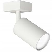 Metalowa lampa sufitowa SLP8115 regulowana tuba do pokoju biała