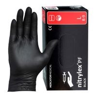 rękawice nitrylowe czarne l mercator 100szt