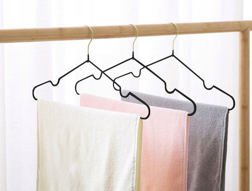 WIESZAKI NA UBRANIA UBRANIOWE WIESZAK DO SZAFY ODZIEŻOWE ZŁOTE 20 SZT na Arena.pl