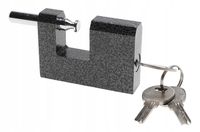 KŁÓDKA Stalowa TRZPIENIOWA SOLIDNA 60mm 3 kluczyki 2833