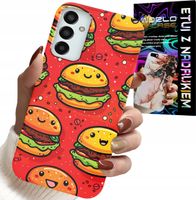 ETUI DO SAMSUNG GALAXY M23 - SŁODKIE UŚMIECHNIĘTE BURGERY POKROWIEC