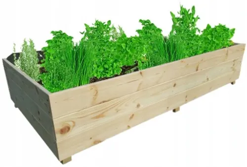 WARZYWNIAK ZIELNIK INSPEKT SKRZYNIA 120x80x30 EKO DREWNIANY WYSOKI na Arena.pl