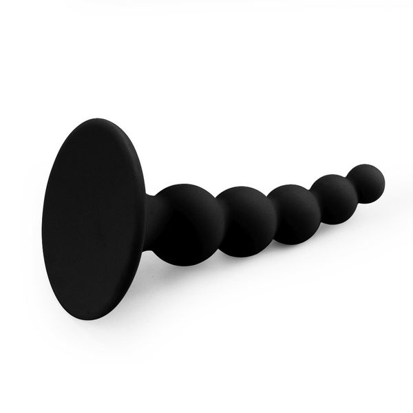 Lure Me Beaded Anal Plug Black zdjęcie 3