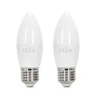 2 x Żarówka LED C37 E27 10W 940lm ciepła do salonu energooszczędna
