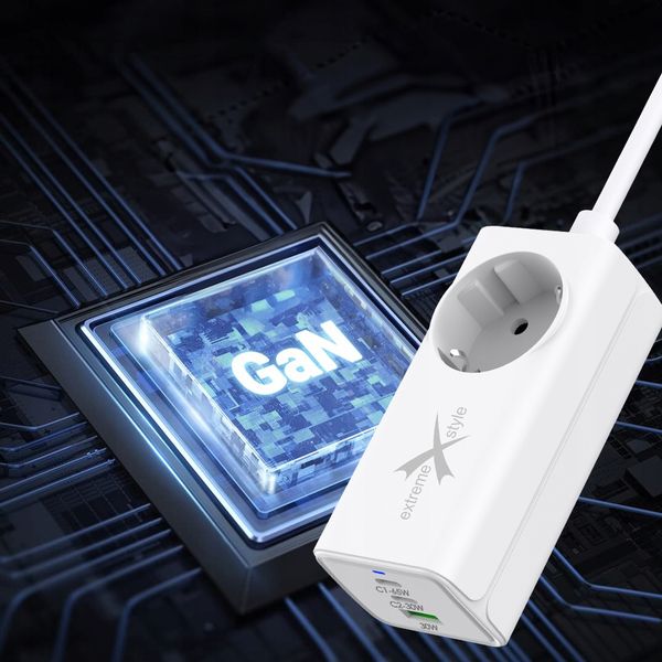 Ładowarka Sieciowa Gan Evo 65W 2 Xusb-C+Usb+230V zdjęcie 13