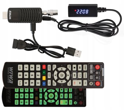 TUNER DEKODER DVB-T2 TV NAZIEMNE H.265 HEVC HD USB HDMI WIWA MINI LED na Arena.pl