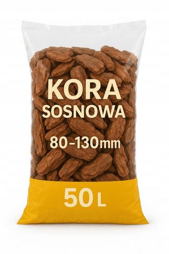 KORA SOSNOWA 80-130mm 8-13cm PREMIUM SORTOWANA MEGA GRUBA 50L na Arena.pl