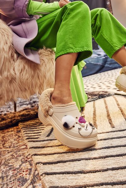 Crocs Damskie Ocieplane Chodaki Buty Platforma Stomp Lined Clog 42-43 zdjęcie 10