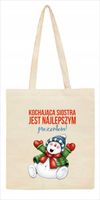 EKO TORBA nadruk prezent pod choinkę dla siostry