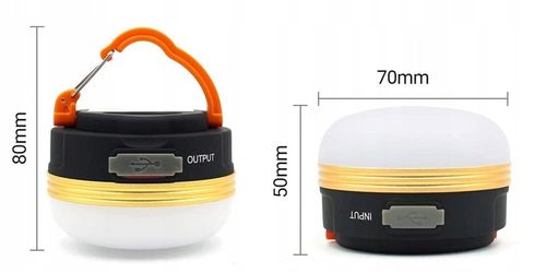 LAMPA TURYSTYCZNA LATARKA KEMPINGOWA LED POWERBANK na Arena.pl