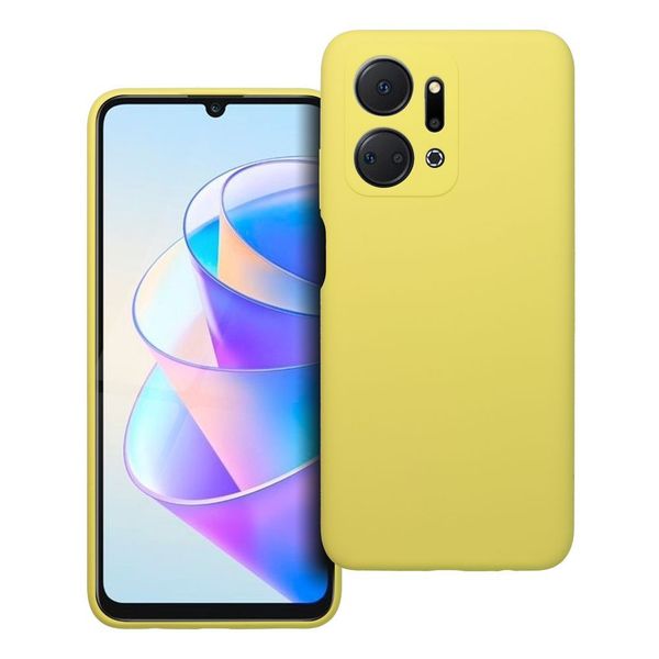 Futerał SILICONE 2mm do HONOR X7A żółty zdjęcie 1