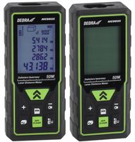 Dalmierz laserowy Miernik 50m Poziomica laserowa DEDRA LED Baterie AA