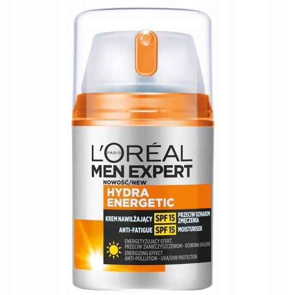 LOREAL Men Expert Hydra Energetic krem nawilżający dla mężczyzn SPF15 50ml zdjęcie 1