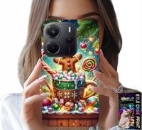 ETUI DO XIAOMI NOTE 14 4G - PIERNIK PIERNIKI ŚWIĄTECZNE WZORY +SZKŁO