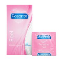 pasante sensitive/feel condoms 12 pcs