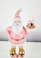 Figurka Mikołaj home&you RÓŻOWY Zuckerosanta glamour