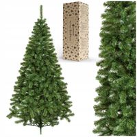 CHOINKA SZTUCZNA JODŁA ZIELONA GĘSTA 220cm STOJAK ŚWIERK JAK ŻYWA + GRATIS