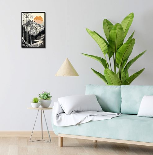 Plakat 30x45cm Drzeworys Górski na Arena.pl