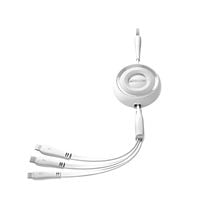3w1 kabel zwijany colorful series usb-a do usb-c / iphone lightning /