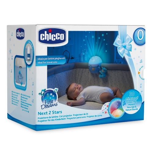 CHICCO projektor na łóżeczko niebieski na Arena.pl