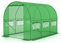 TUNEL FOLIOWY OGRODOWY WZMOCNIONY FOLIA UV SZKLARNIA NA WARZYWA 2x3m 6m2