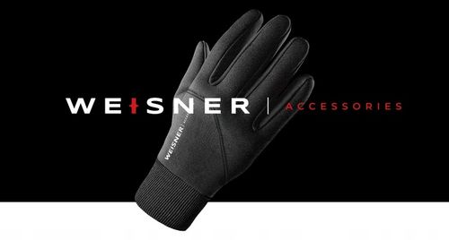 WEISNER GO | RĘKAWICZKI CZARNE MĘSKIE ZIMOWE SAMOCHODOWE ROWEROWE na Arena.pl