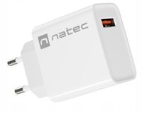 Ładowarka sieciowa Natec Ribera 1x USB-A 18W biała