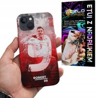 ETUI CASE DO IPHONE 15 PLUS - FC BARCELONA LEWANDOWSKI PIŁKARSKIE WZORY