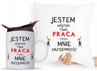 Zestaw Poduszka + Kubek Dla Wójta Prezent Z Nadrukiem Ze Zdjęciem