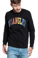 MĘSKA BLUZA WRANGLER LOGO SWEAT BLACK W6B6HY100 XL
