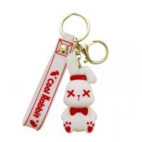 brelok do kluczy biały królik brl209