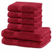 TOWEL/MARINA/D.RED/N/SET2*70x140+4*50x100