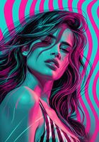 Plakat 70x100cm Neonowy Wzrok