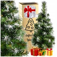 CHOINKA MAŁA 65CM sztuczna ośnieżona GRATIS JUTA na BIURKO ŚWIĘTA do POKOJU