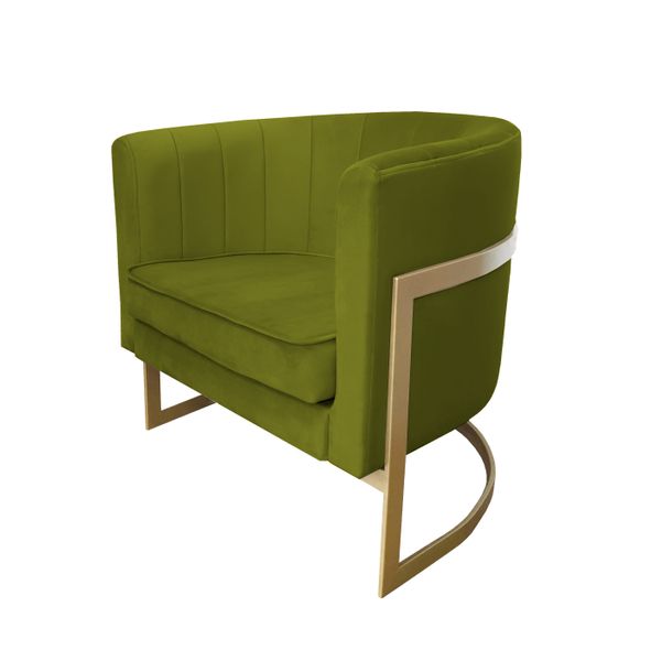 Fotel Glamour podstawa złota BL75 zdjęcie 2