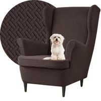 POKROWIEC NA FOTEL USZAK ELASTYCZNY JODEŁKA BRĄZ