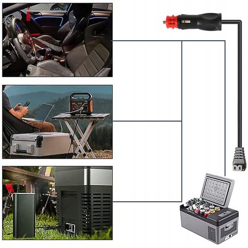 12V 24V KABEL PRZEWÓD DO LODÓWKI TURYSTYCZNEJ 2 METRY MIEDŹ MOCNY SOLIDNY na Arena.pl