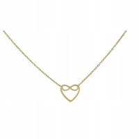 Naszyjnik „celebrytka” Serduszko ze znakiem nieskończoności kolor złoty